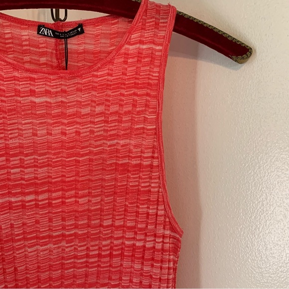 *NWT* Zara Ribbed Midi Dress - Picture 3 of 9